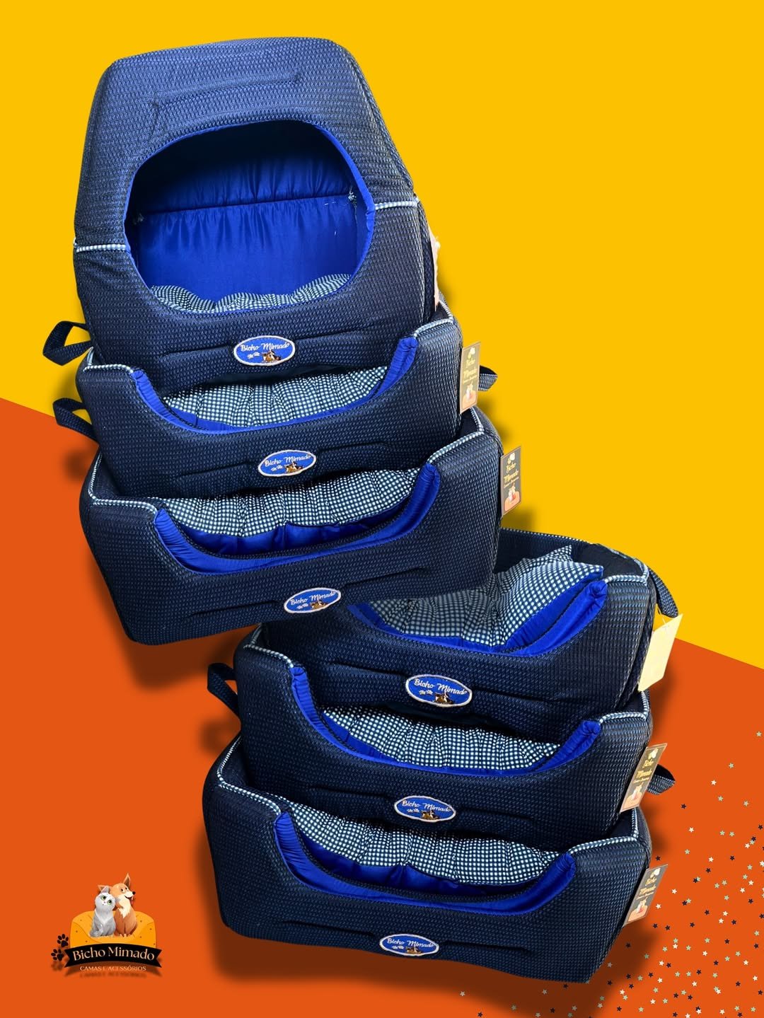 Cama Pet Quadrada Toca 2 em 1 Para Cachorro e Gato - Image 2