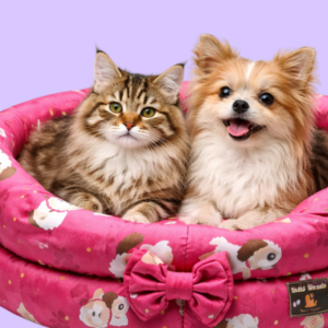 Cama Pet Redonda Toca 2 em 1 Para Cachorro e Gato
